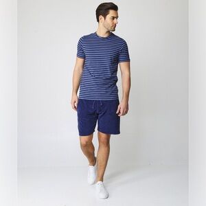 UNIVERSAL WORKS Terry Towelling Beach Shorts Ink Blue L